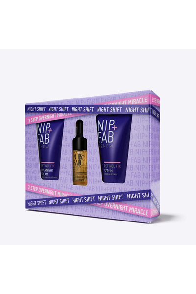 NIP+FAB Retinol Fix Set Concentrated face serum 10 ml + Face serum 20 ml + Night cream 20 ml,
