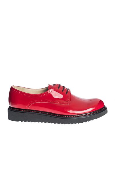 Catinca Shoes Women's leather shoes - Red Lacquer - G 33 RL