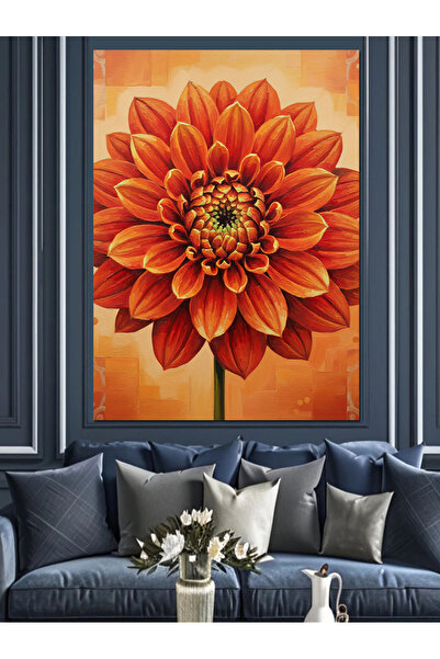 KanvasSepeti Turuncu Güneş Vopsea în ulei de înaltă calitate texturat Canvas ...