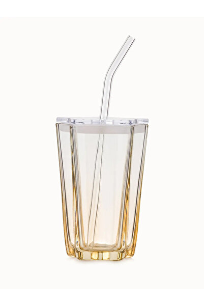 LC Waikiki Soft Drink Glass with Straw 260 ml