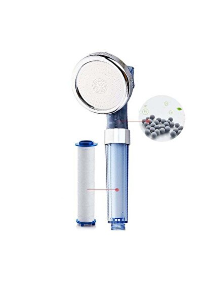 GENERIC4 رأس دش محمول عالي الضغط - 3 أوضاع، فلتر بولي بروبلين أيوني موفر للمي...