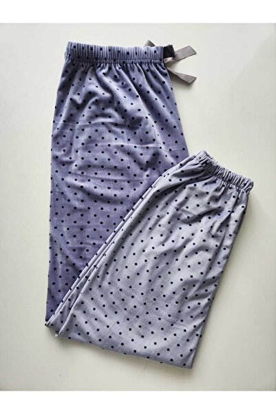 Lady Queen Pantaloni de pijama din catifea franceză, mărime supradimensionată, cu picioare elastice 8020