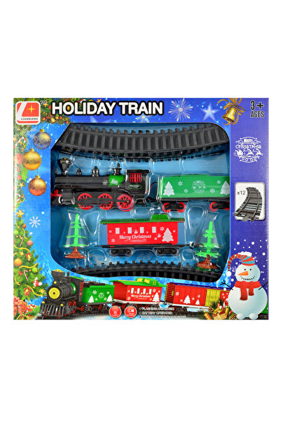 SergadiOnline.ro Trenuletul electric al lui Mos Craciun cu 4m sina, lumini si...