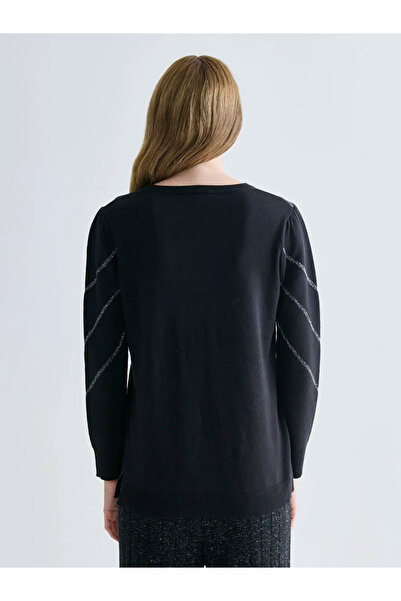 LC Waikiki Crew Neck Striped Women's Knitwear Sweater