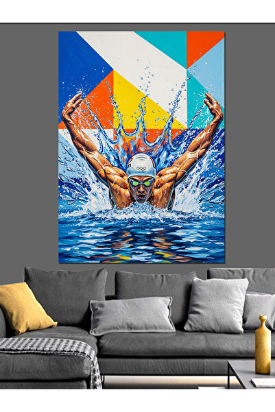 KanvasSepeti Stilul Fluturelui Pictură în ulei de înaltă calitate texturat Ca...