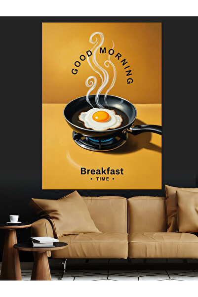 KanvasSepeti Güneşli Yumurta Pictură în ulei de înaltă calitate texturat Canv...