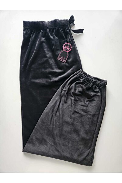 Lady Queen Γαλλικό βελούδινο πιτζάμα με ελαστικό πόδι μεγέθους Battal 8020