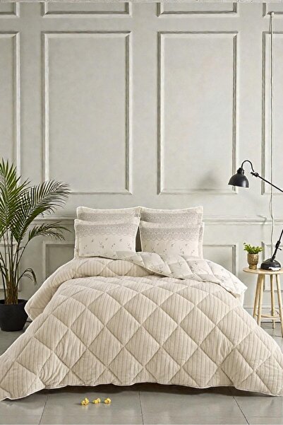 Nest Touch Cloud Çift Kişilik Jakarlı Wellsoft Uyku Seti (Lastikli Çarşaflı, ...