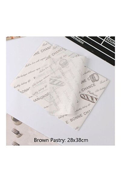 Generic Brown Pastry Cake Greaseproof Baking Paper Brown/White