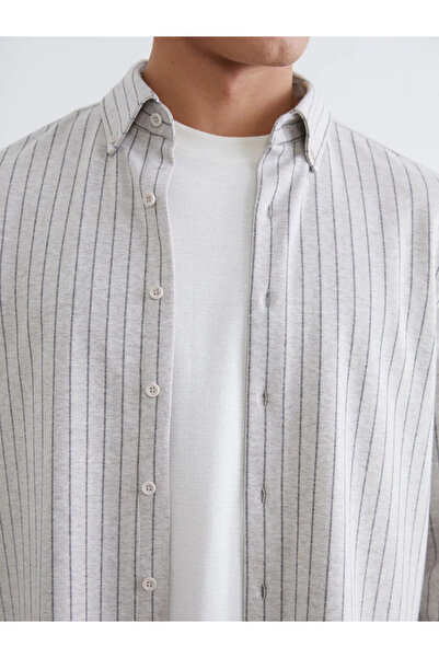 LC Waikiki Striped Long Sleeve Men's Shirt