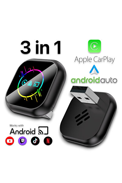 Niru Adaptor Auto Wireless AirDrive Q Android – CarPlay, Android Auto fara fir + Netflix/YouTube