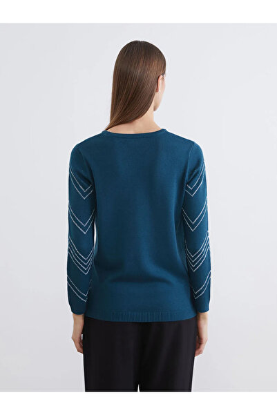 LC Waikiki Pulover de damă cu model cu guler rotund