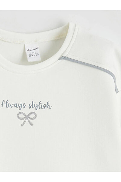 LC Waikiki Crew Neck Soft Touch Girl's Sweatshirt