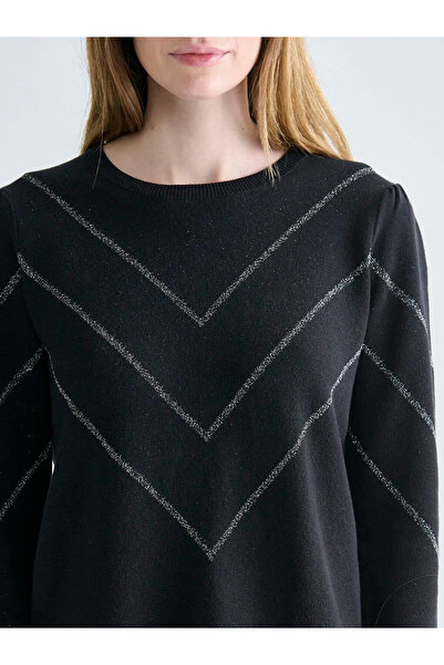 LC Waikiki Crew Neck Striped Women's Knitwear Sweater