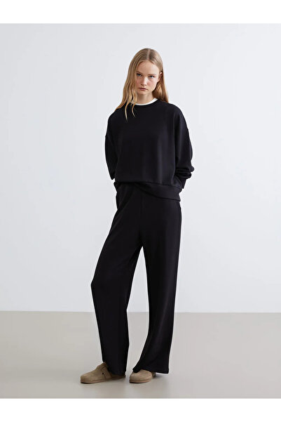 LC Waikiki طاقم الرقبة البلوز المرأة كبيرة الحجم