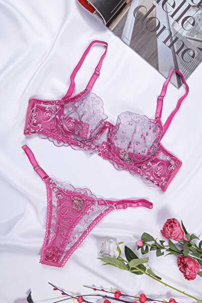 Masal Lingerie Women's Underwear Brode Lace Bra Set