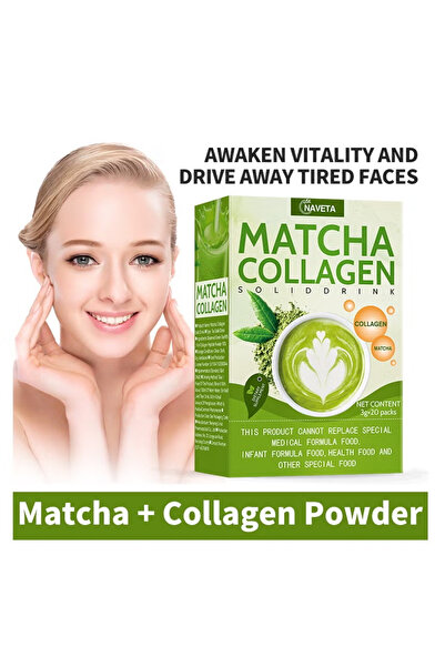 NAVETA 60g Beauty tea Matcha Flavor Green Tea Glutathione COLLAGEN Antioxidant Drink Hair & Nails