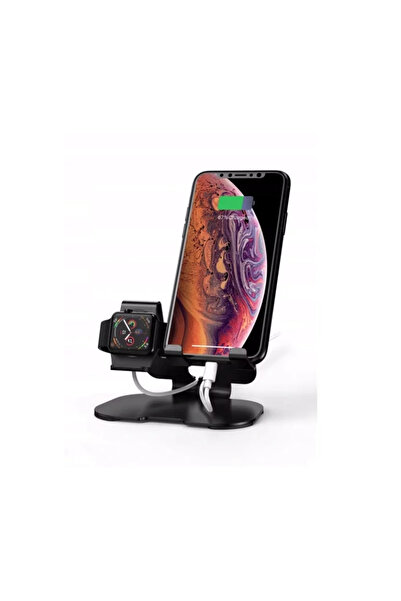 Gonga Stand, pentru iPhone/Apple Watch, Gonga® Negru