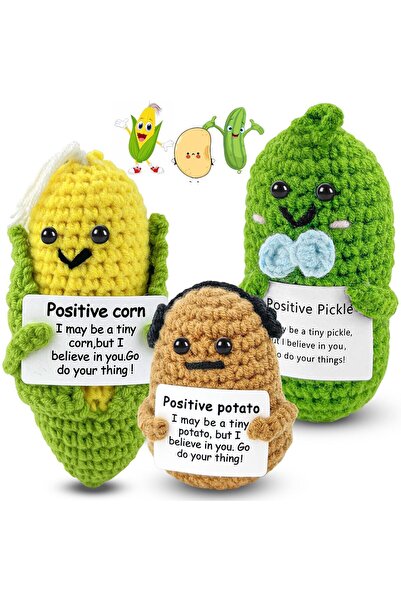 OEM ADNEWX 3 ΤΕΜ. Χειροποίητες Πλεκτές Κούκλες Συναισθηματικής Υποστήριξης σε...