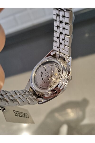 Seiko 5- Automatic Smoked Dial Calendar Steel Bracelet 3 Atm Water Resistant Men's Wristwatch