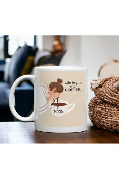 sartre art كوب من البورسلين بتصميم كوفي مود