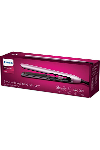 Philips Series 5000 BHS530/00 hair straightener, 230 degrees, pink