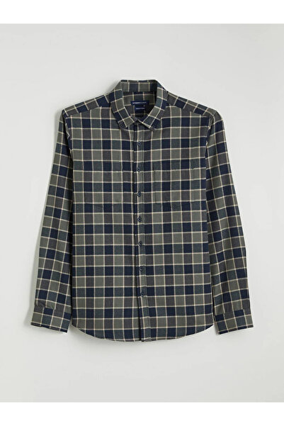 LC Waikiki Long Sleeve Plaid Pattern Men's Shirt