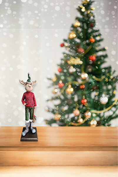 Harmoni Art Dekoratif Geyik Yeniyıl Biblo