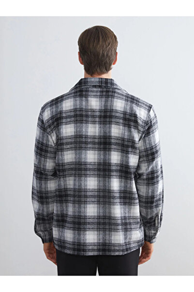 LC Waikiki Regular Fit Long Sleeve Plaid Gabardine Men's Shirt