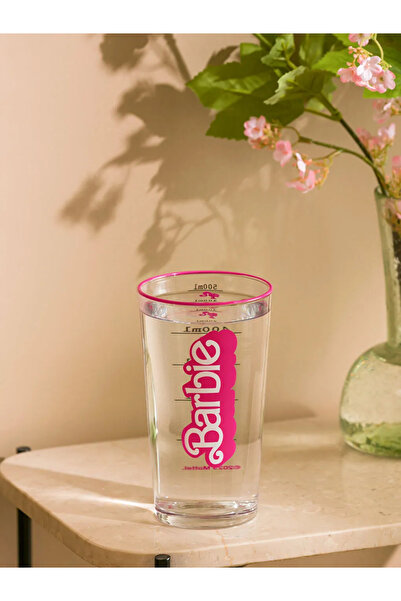 LC Waikiki Barbie Printed Glass Cup 570 ml