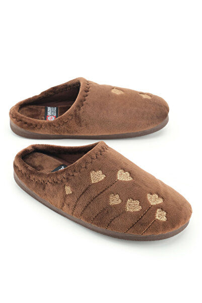 GEZER Women's Winter Pu Comfortable Sole Embroidered Design Home Garden Slippers