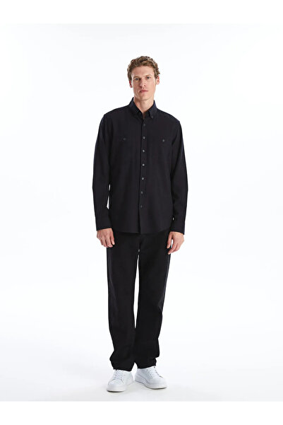 LC Waikiki Regular Fit Long Sleeve Gabardine Men's Shirt