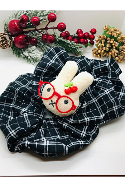 İnDerin Plaid Miffy Patterned Rubber Buckle Set of 2 Bagel Buckles