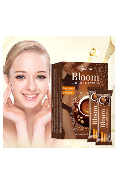 NAVETA 10 bags-Bloom Collagen Coffee 100% Organic and Glutathione, Diet Coffee Slimming Coffee
