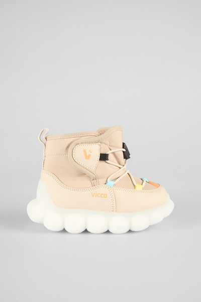 Vicco Size 24-33 Unisex Children's Snow Boots with Fur Inside and Led Lights