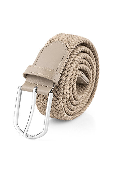 Polo Air Elastic Flexible Men's Knitted Belt Mink Color Kmr-04-V