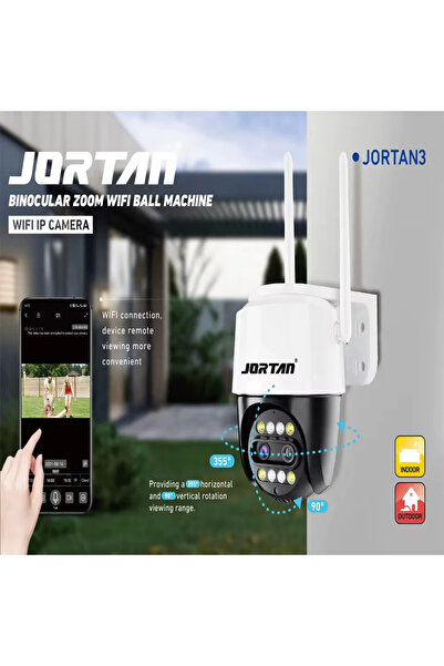 Jortan SURVEILLANCE CAMERA, JT-3XM, WIFI, IP66, HD WIRELESS, 6 MP, 1920 X 1080 PIXELS