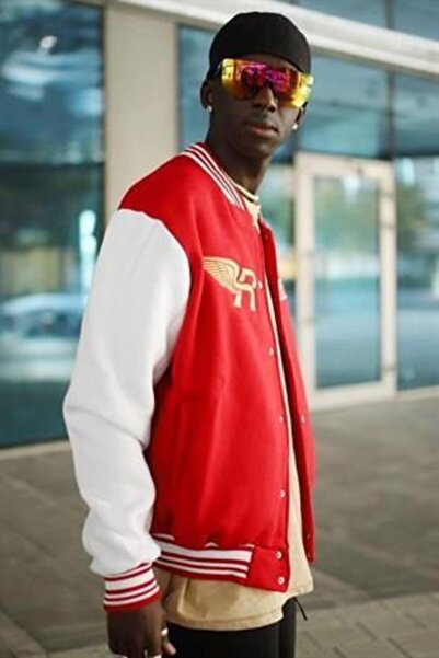 Genel Markalar Erkek İçi Astarlı Kolej Ceket Kırmızı