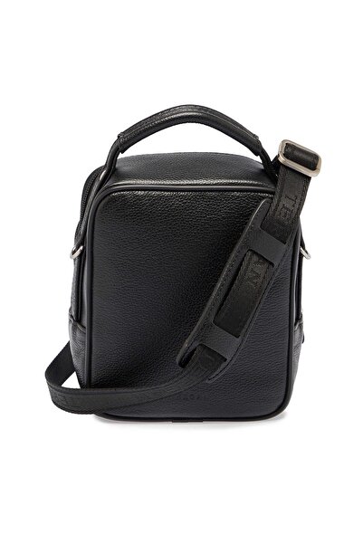 Tergan S1Pc00002193-A6F Leather Men's Portfolio Bag - Black