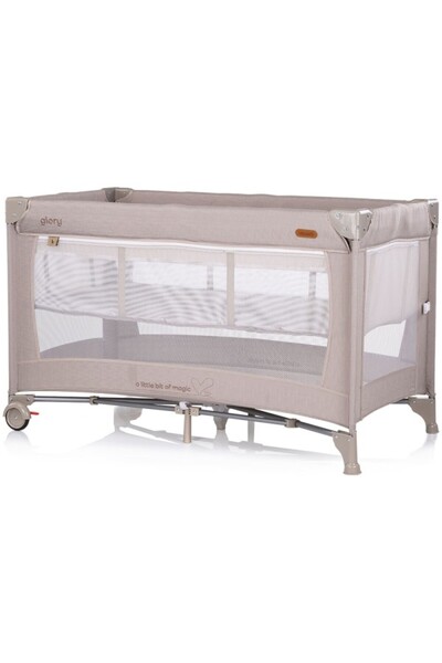 Chipolino Glory Tiramisu Folding Crib with Sliding Side and Level for Newborns