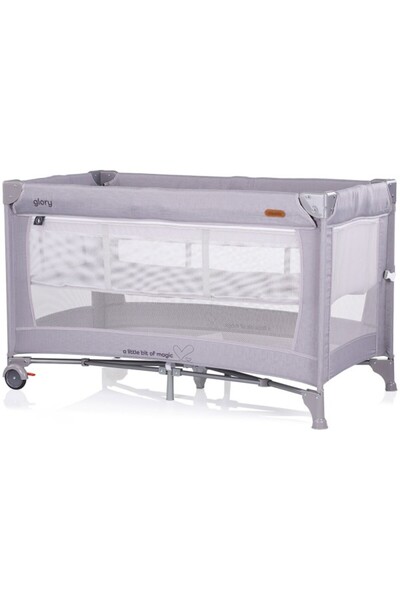 Chipolino Glory Cloud Foldable Crib with Sliding Side and Level for Newborns