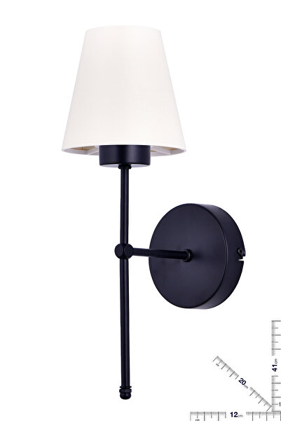 özpolataydınlatma BERA BEYAZ SiLiNDiR ŞAPKALI APLiK (SiYAH)