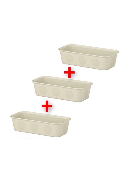 TEZPAZAR Nojig 3-deljna kutija za organizovanje ladica 10x20x5 cm 3 komada pl...