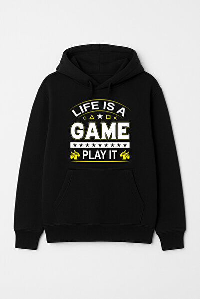 CALKARCOLLECTION سويت شيرت (هودي) Gamer Lifestyle2 للجنسين بغطاء رأس