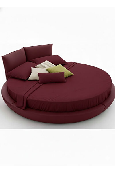 Alpateks Home Fitted Sheet Set with Diameter Options for Round Beds 100% Cott...