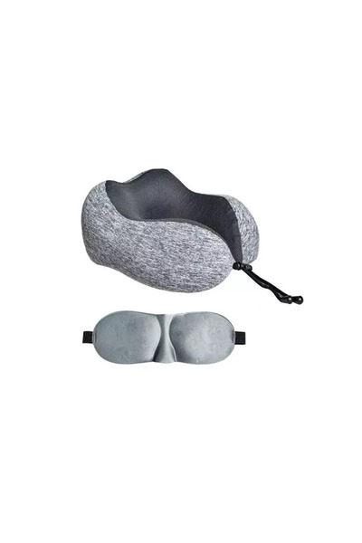 Gonga Travel pillow and sleep mask set, gray, Gonga®
