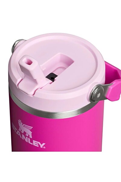 Stanley The Iceflow Flip Straw Thermos Cup with Straw 0.89 Lt Flask Fuchia