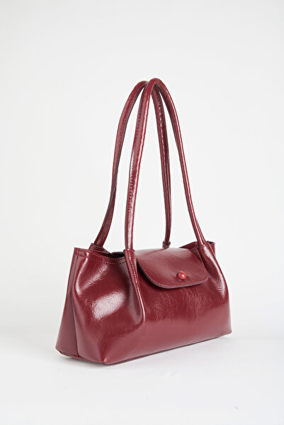 Vivaq Women's Palace Burgundy 3-Compartment Lined Snap Closure Faux Leather Handbag and Shoulder Bag