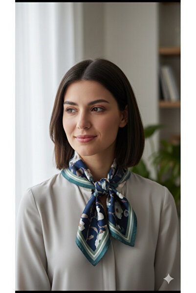 Mavi Masal Patterned Women's Scarf Masalscarf