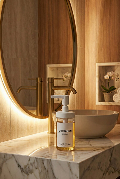 IKEA Tackan 2 Adet Cam Sıvı Sabunluk (200 ml) + Suya Dayanıklı "Sıvı Sabun" Etiketi Hediyeli